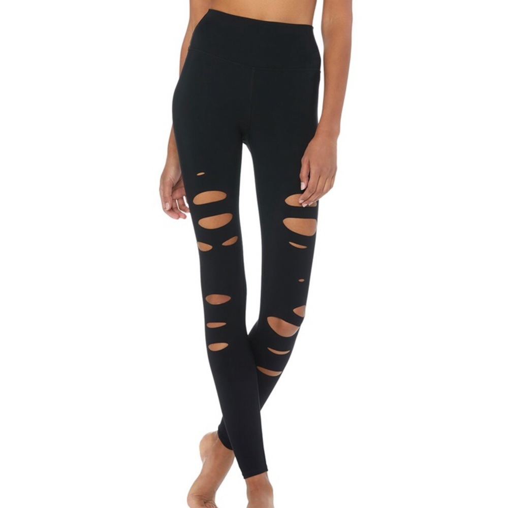 Alo Yoga Ripped Warrior Leggings, Small
